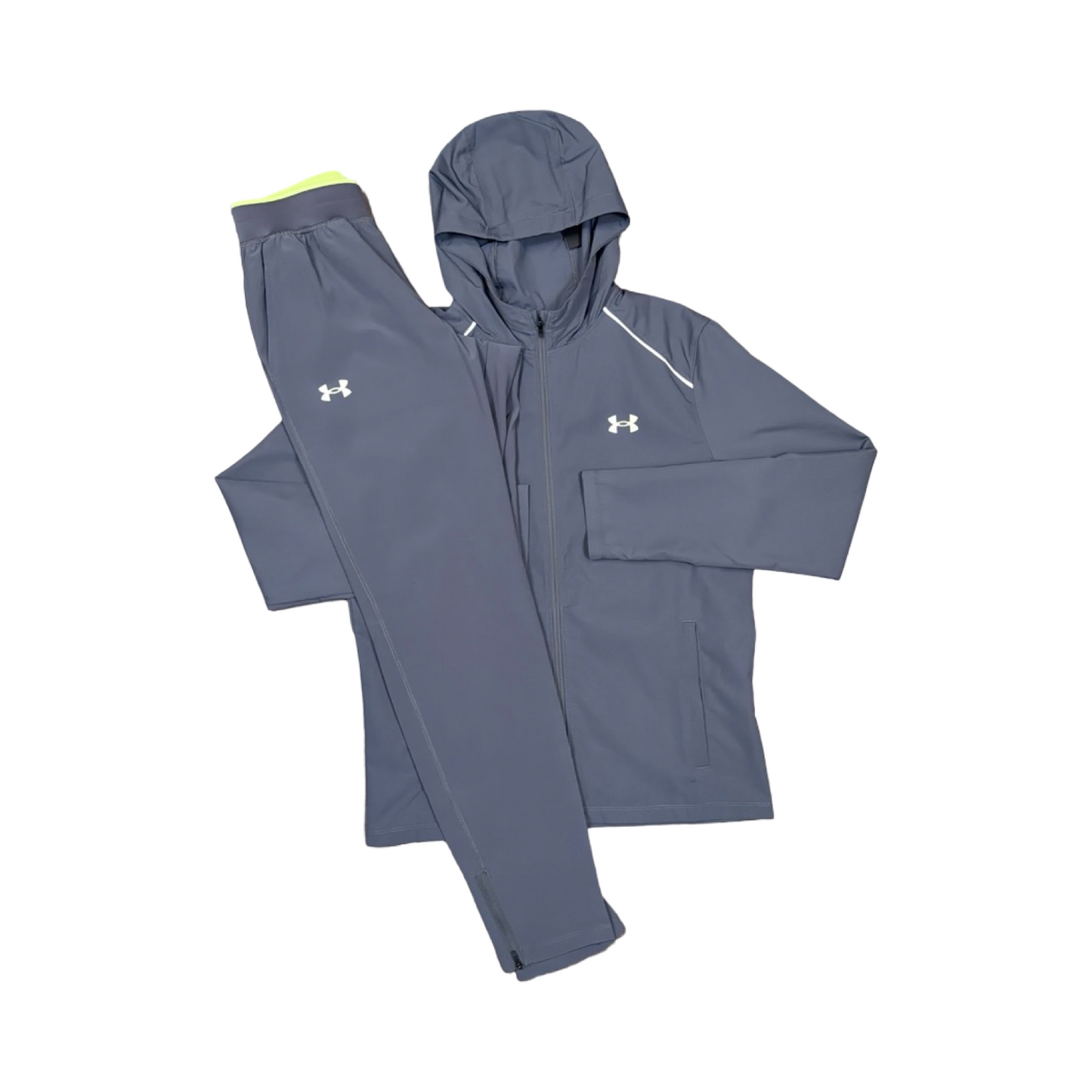 UNDER ARMOUR LAUNCH TRACKSUIT SET GREY/NEON