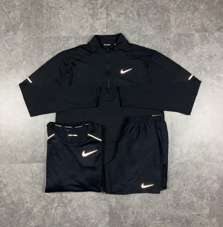 BLACK STRIDE Q ZIP NIKE TRIO SET