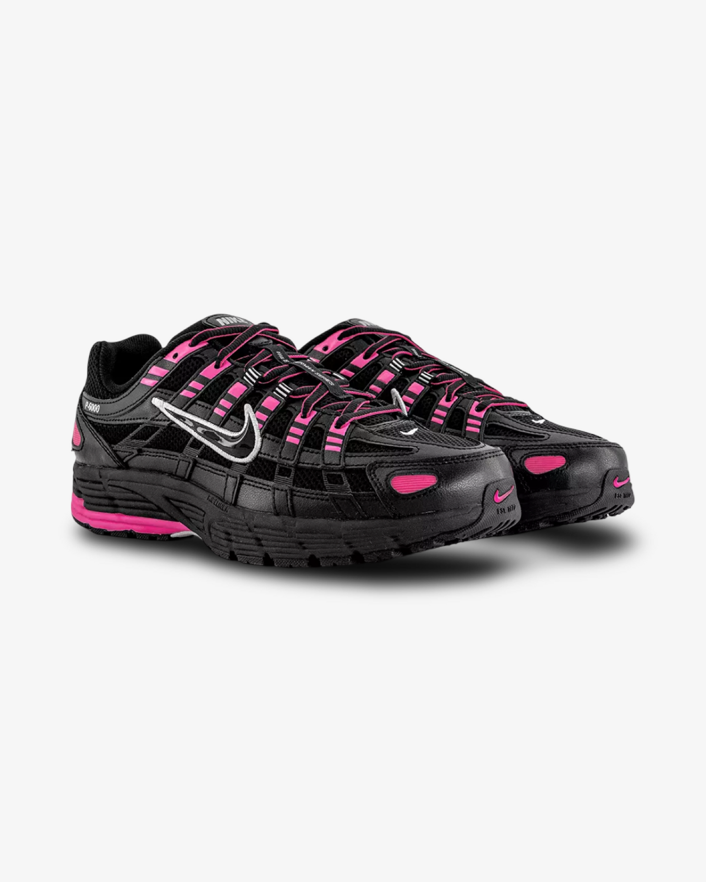 NIKE P-6000 PINK BLAST BLACK METALLIC SILVER