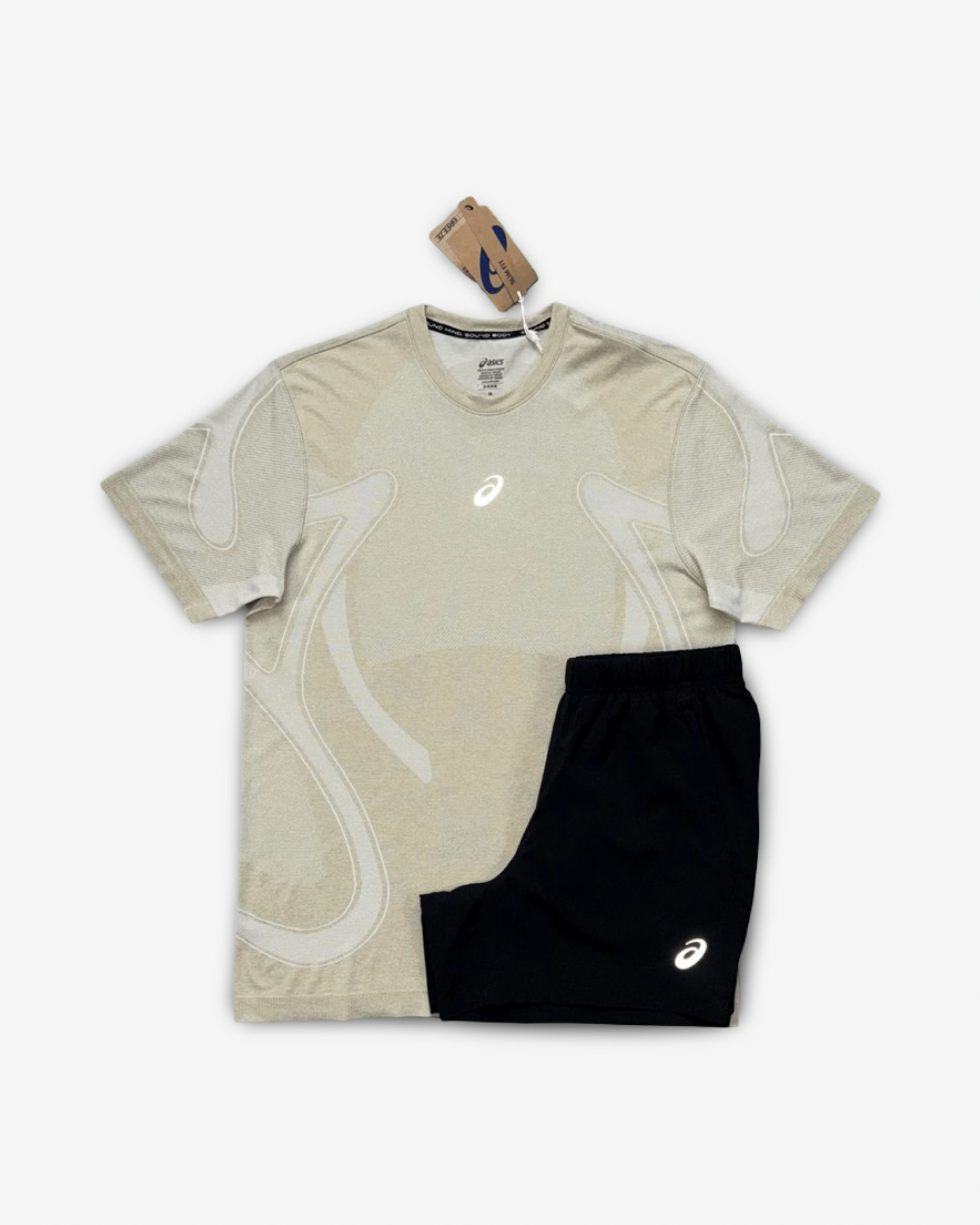 ASICS SEAMLESS SET 'CREAM/BLACK'