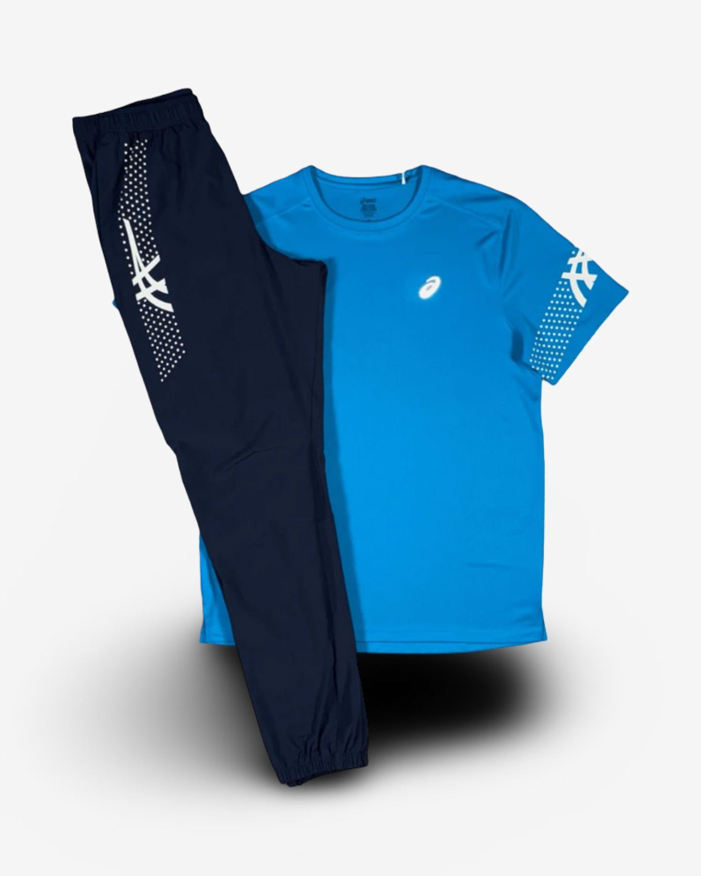 ASICS ICON T-SHIRT PANTS SET 'AEGAN BLUE/MIDNIGHT'