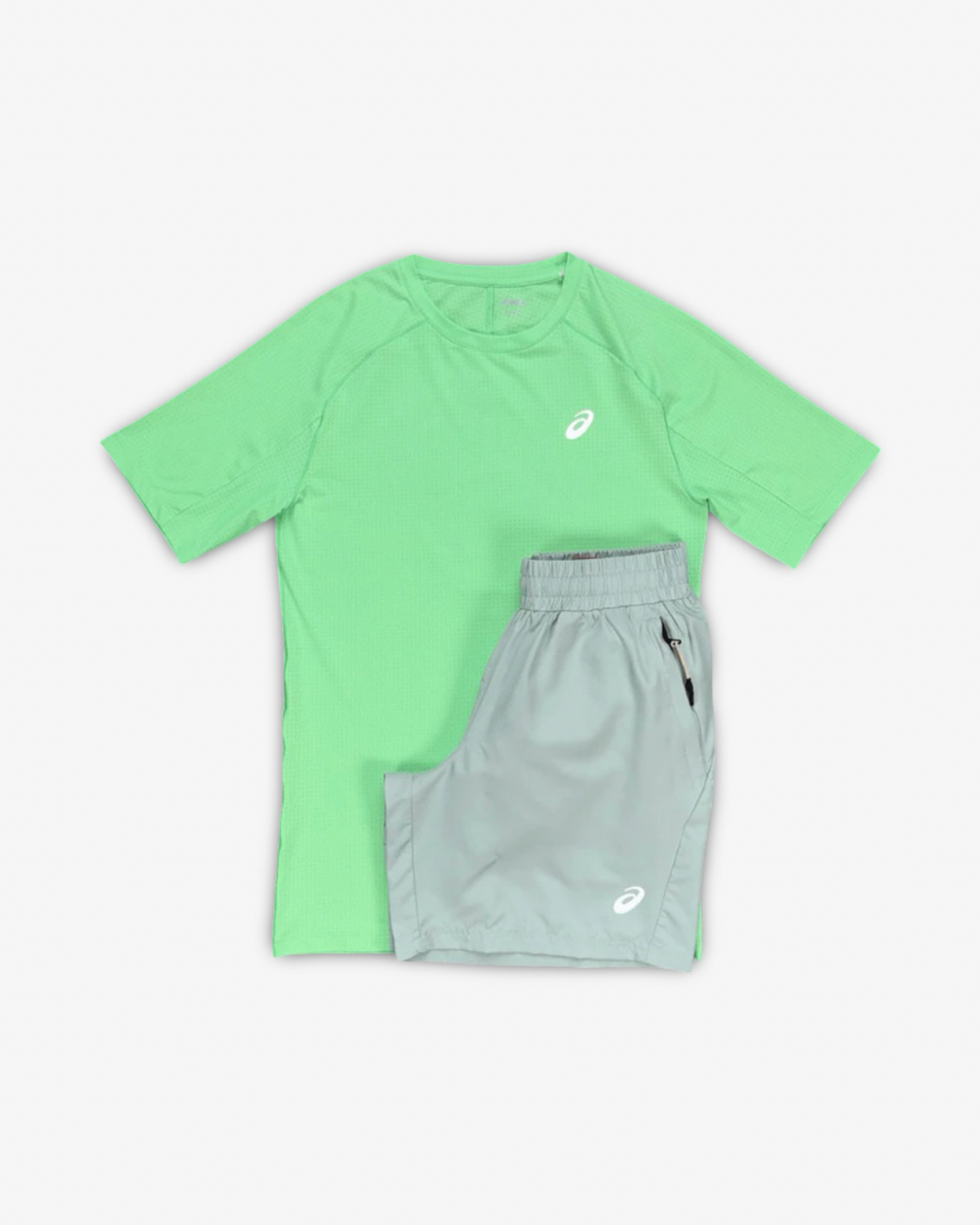 ASICS CURVED SEAM RUN SET 'MENTHOL/COLD MOSS'