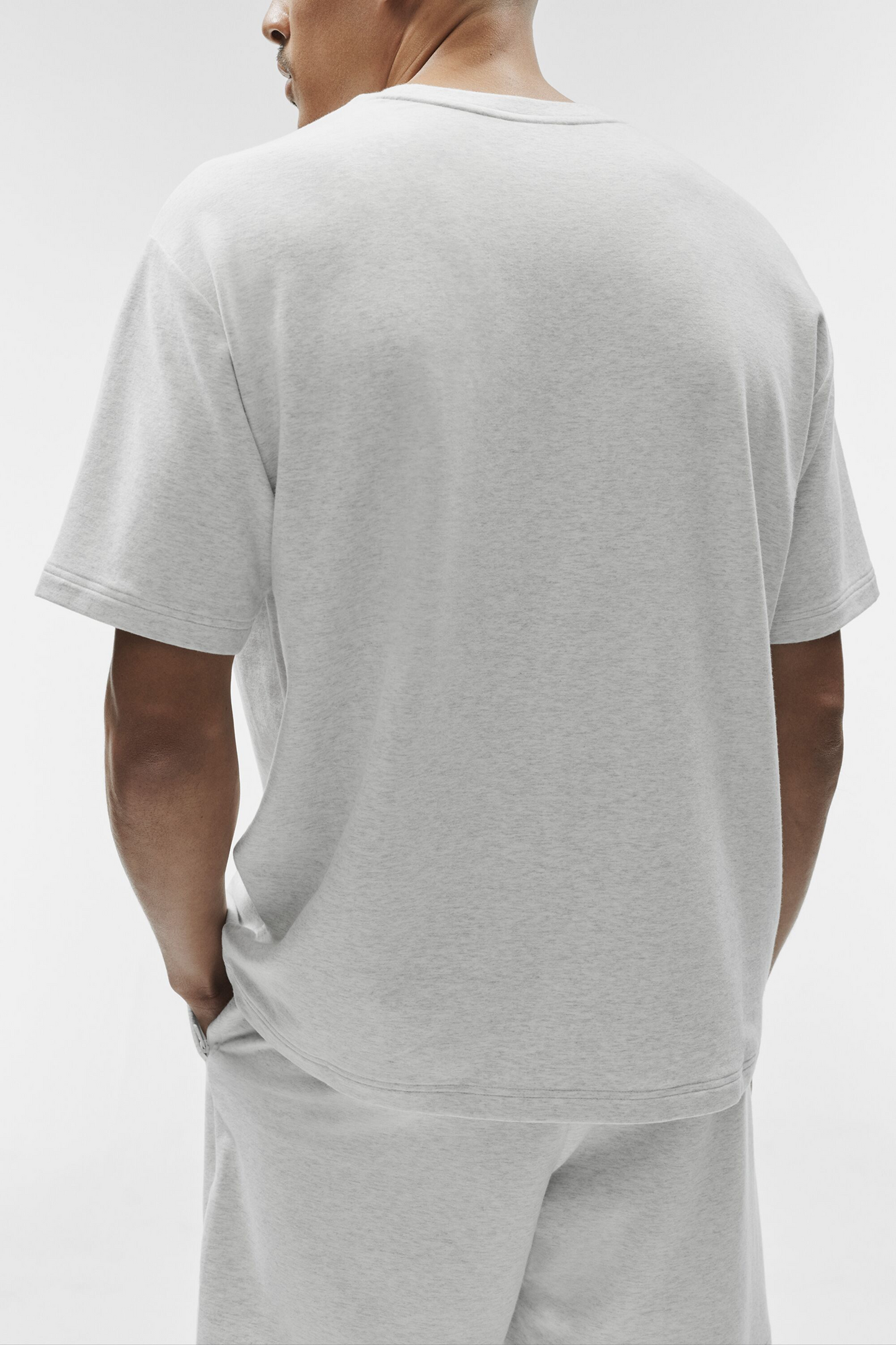 Alo Double Take Short Sleeve - White Heather