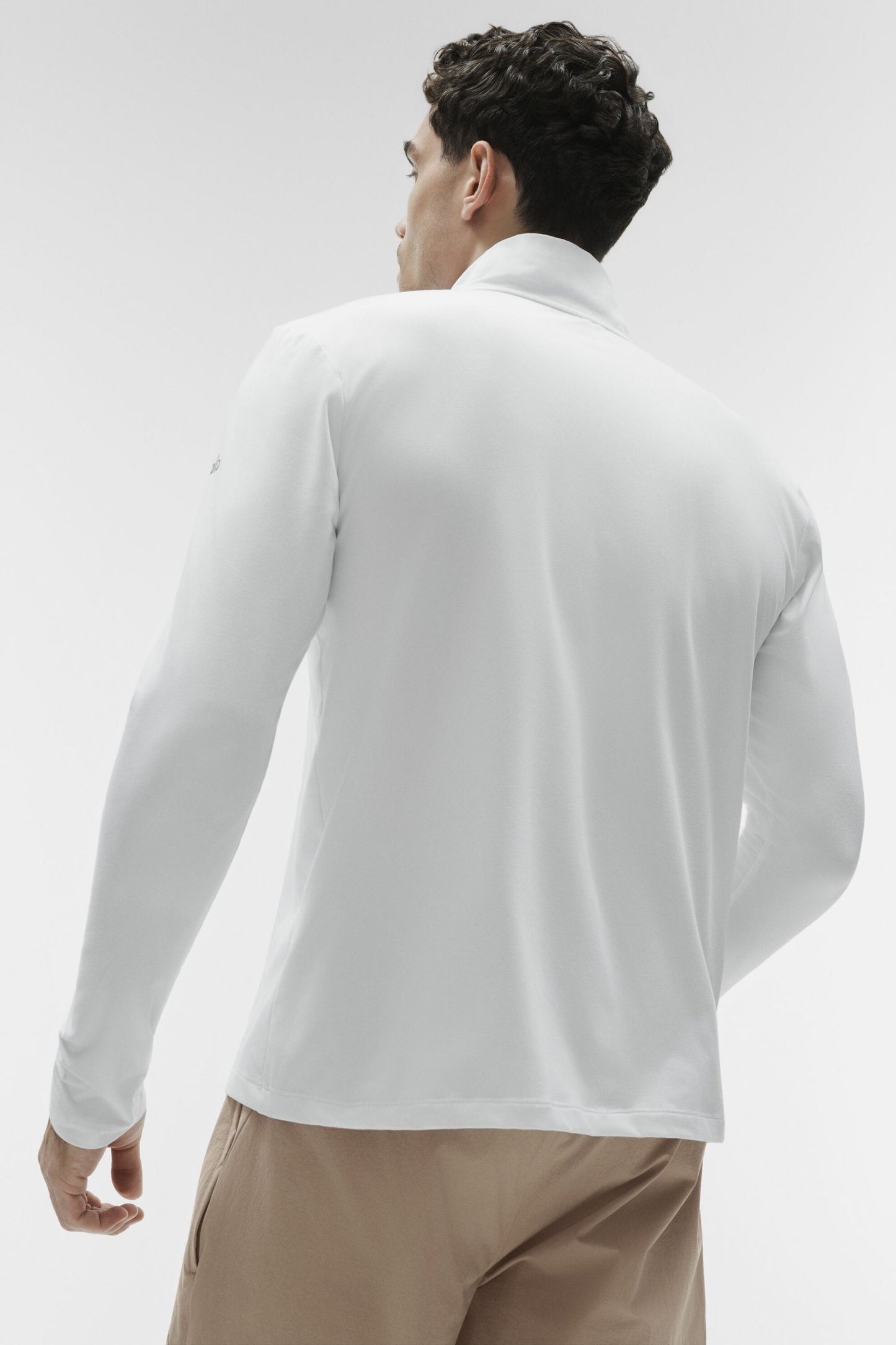 Alo Conquer 1/4 Zip Reform Long Sleeve - White