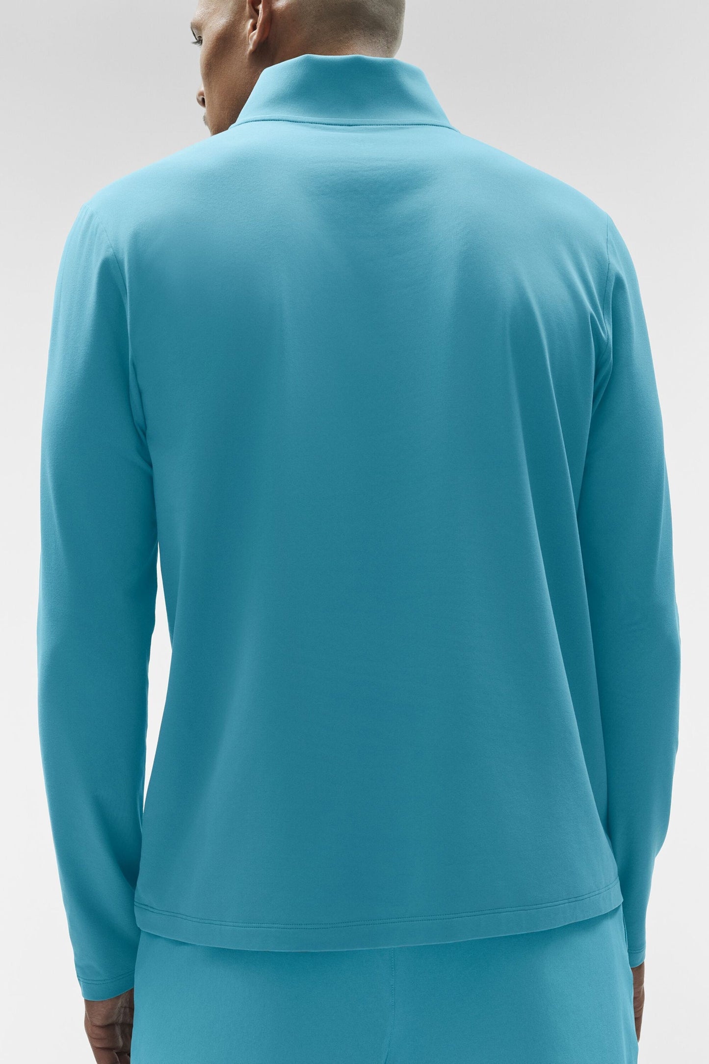 Alo Conquer 1/4 Zip Reform Long Sleeve - Blue Breeze