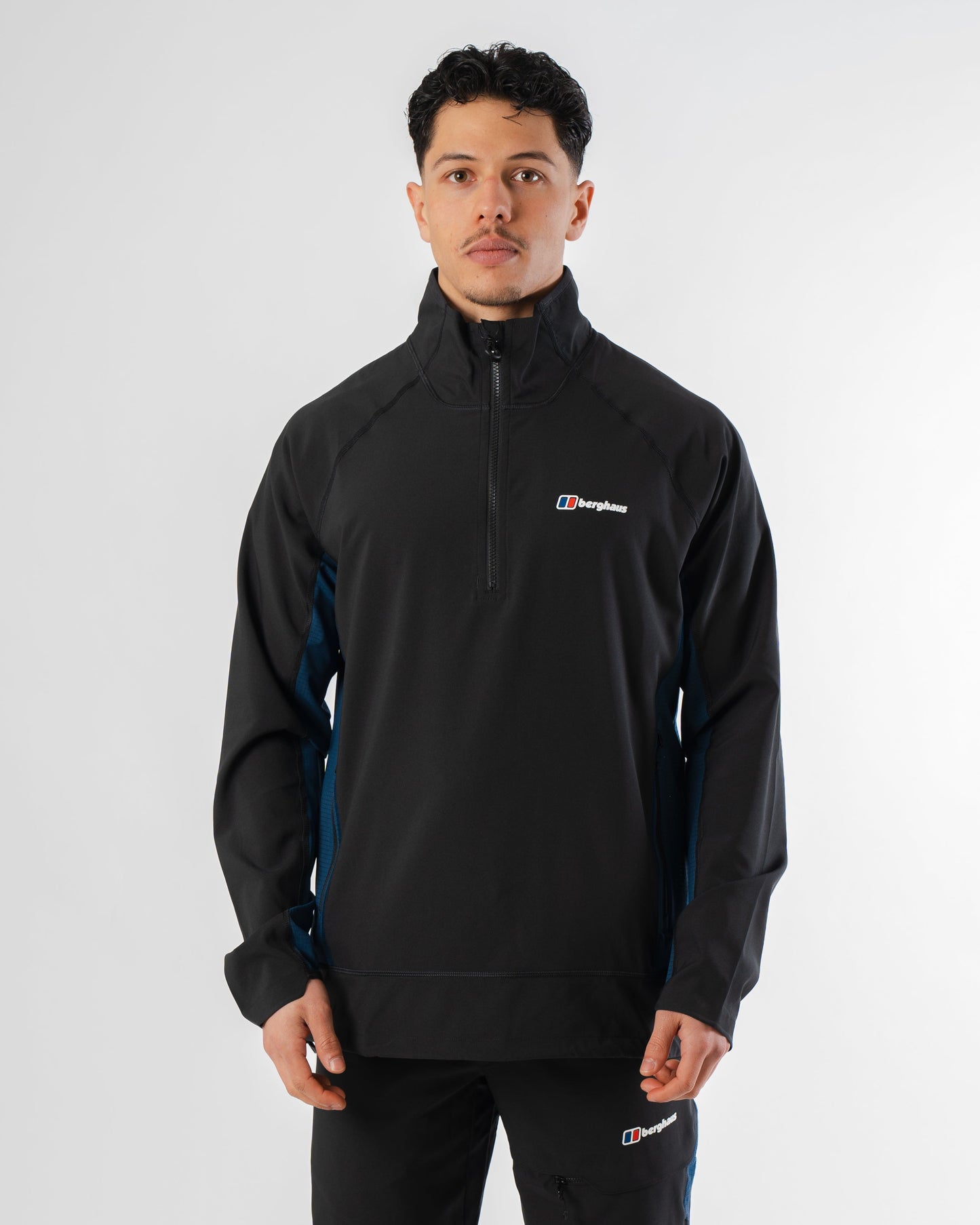 Berghaus Wavertree Black Navy Set - Quarter Zip / Pant
