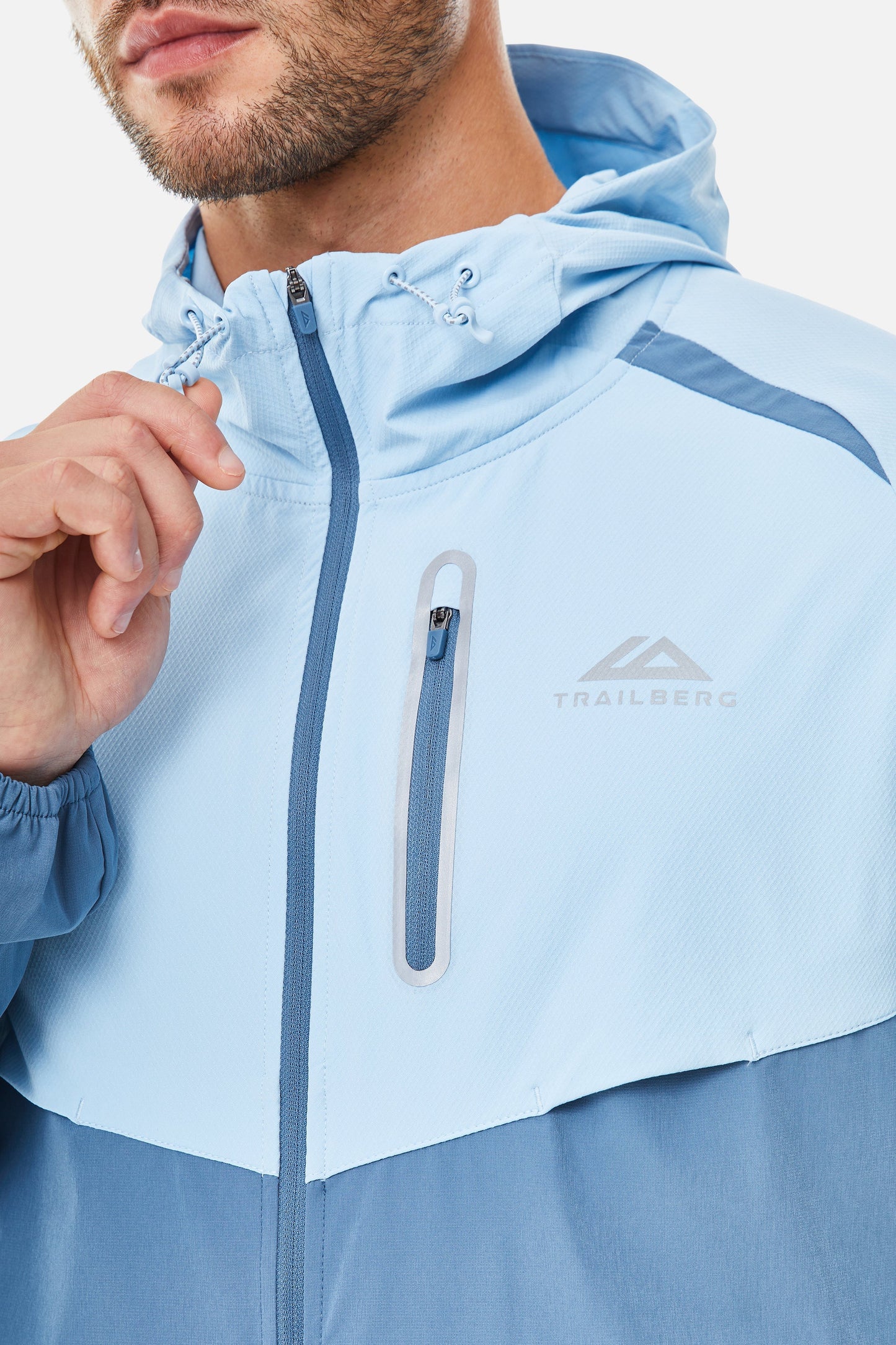 Trailberg AW25 Cloud Jacket - Slate Blue / Dove Blue