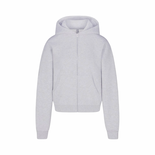 SKIMS COTTON FLEECE CLASSIC ZIP UP HOODIE