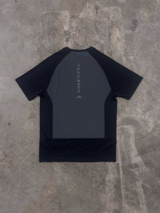 Trailberg SS26 Cloud T Shirt - Black / Volcano Grey
