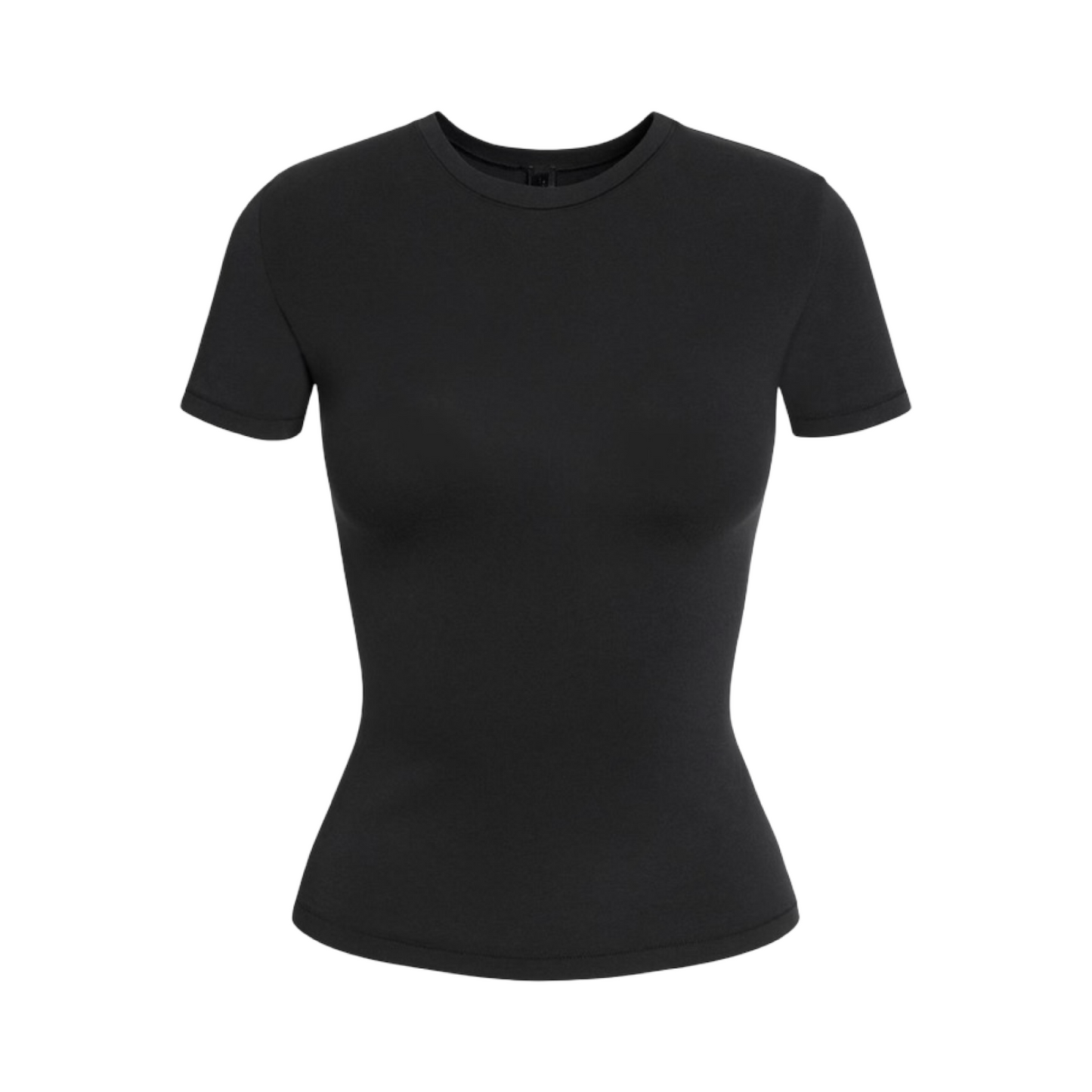 SKIMS COTTON JERSEY T-SHIRT SOOT