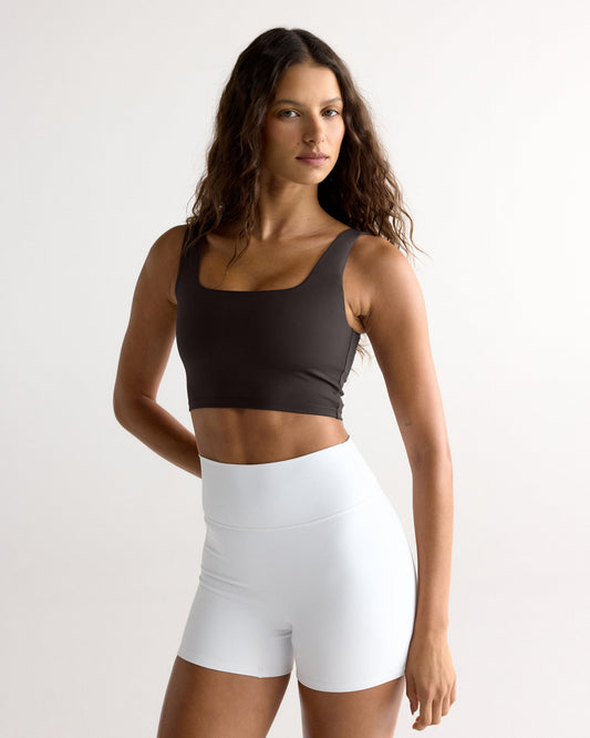 Adanola Ultimate Square Neck Bra - Coffee Bean