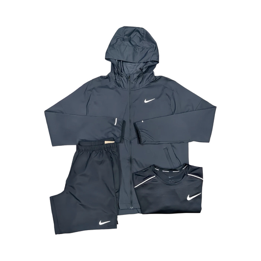 NIKE WINDRUNNER/SHORTS 3 PIECE SET BLACK/BLACK