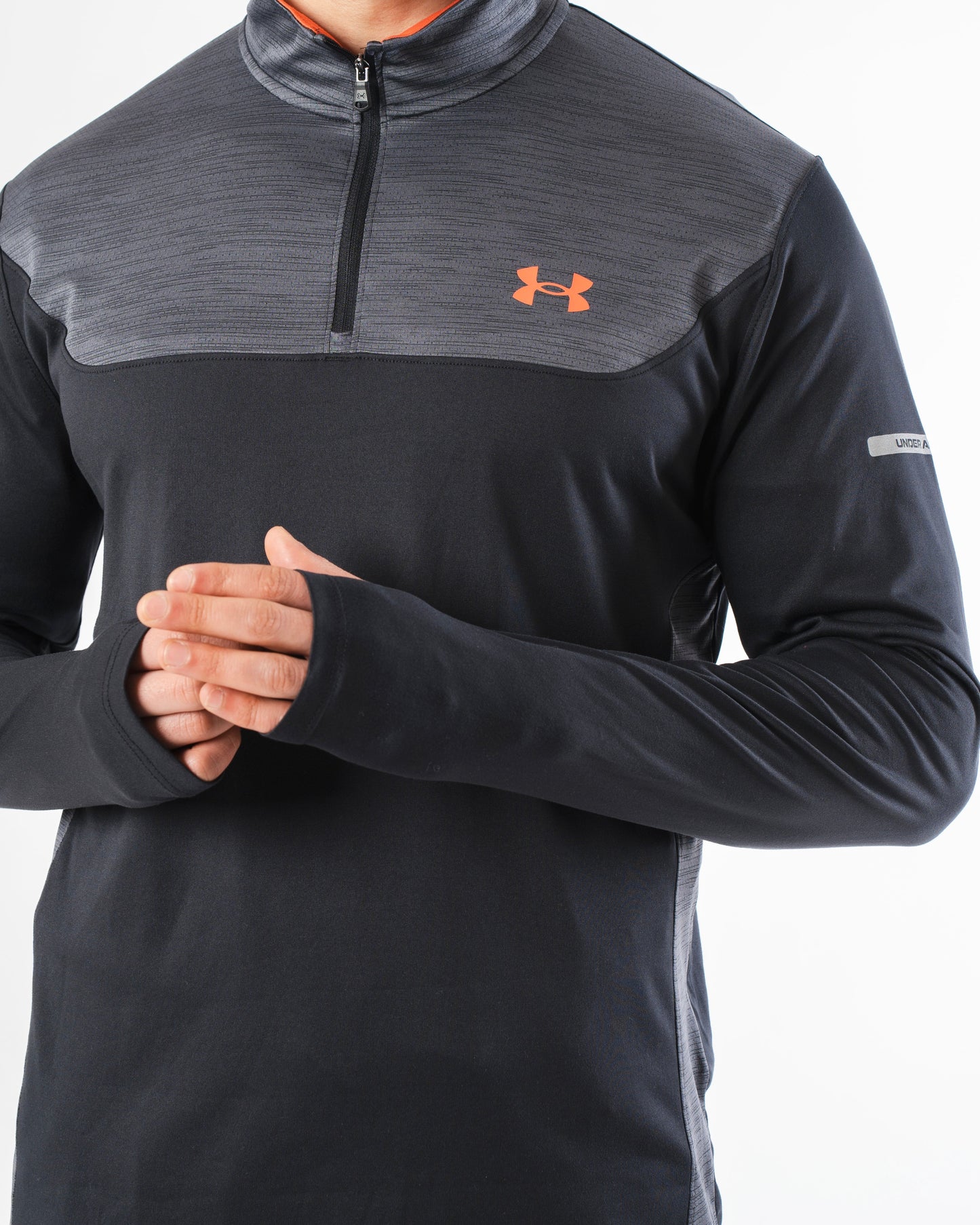 Under Armour Utility Black / Red 3 Piece Set - Quarter Zip / T Shirt / Short