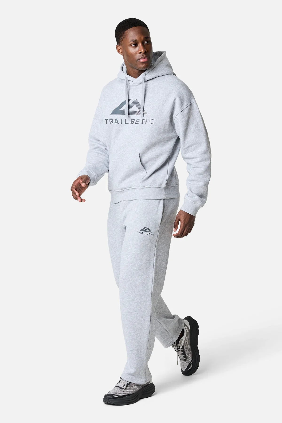 Trailberg Fraction Marl Grey Tracksuit - Hoodie / Jogger