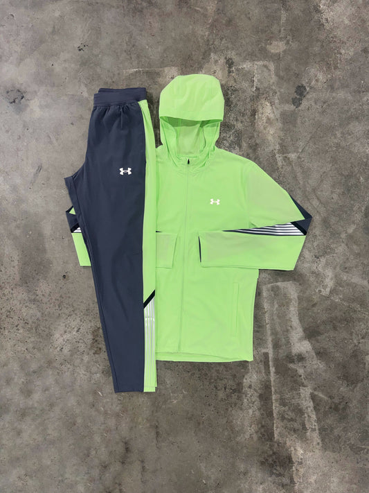 Under Armour Velociti Grey / Green Tracksuit - Jacket / Pant