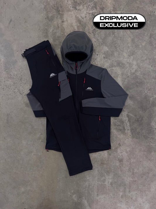 Trailberg Black / Grey Faltenjura Tracksuit - Jacket / Pant