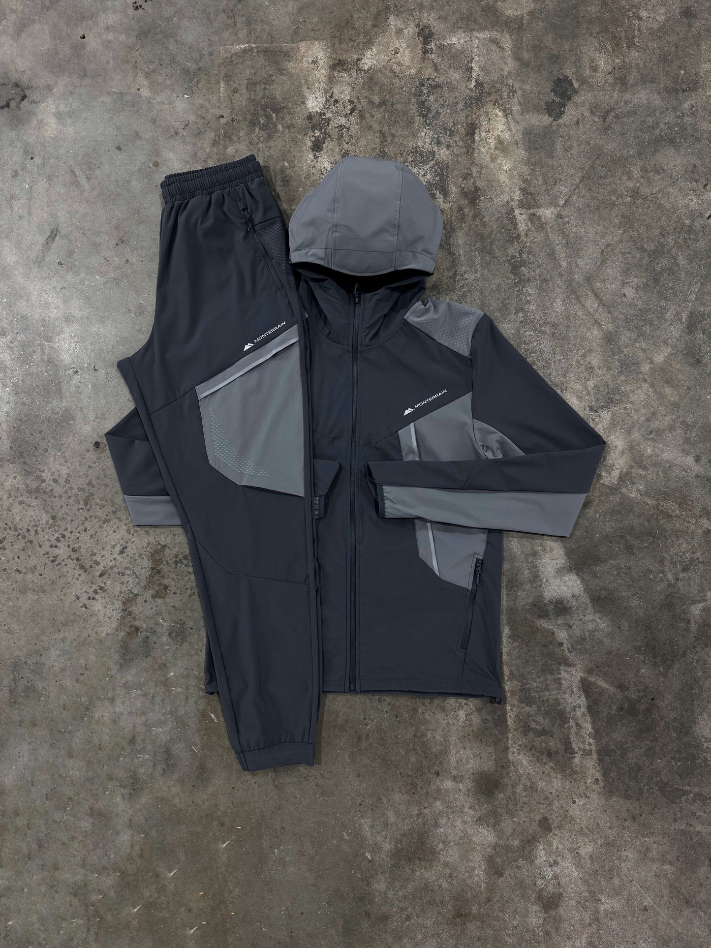 Monterrain Dynamic 2.0 Woven Grey Tracksuit - Jacket / Pant