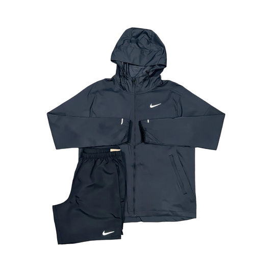 NIKE WINDRUNNER/SHORTS SET BLACK/BLACK