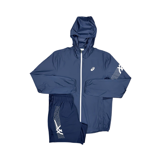 ASICS ICON WINDRUNNER/SHORTS SET MIDNIGHT/WHITE