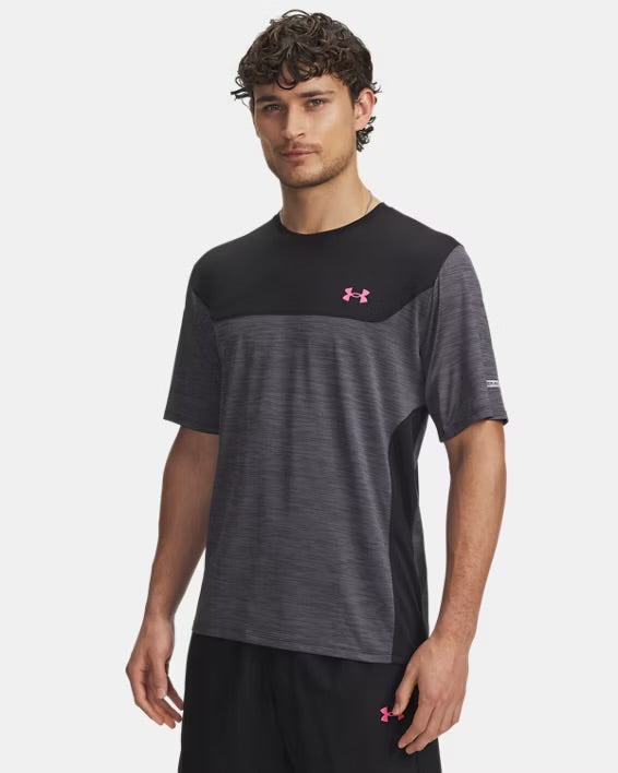 Under Armour Tech Utility T Shirt - Black / Pink