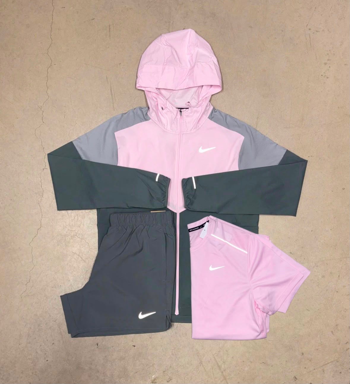 NIKE PINK FOAM TRIO SET