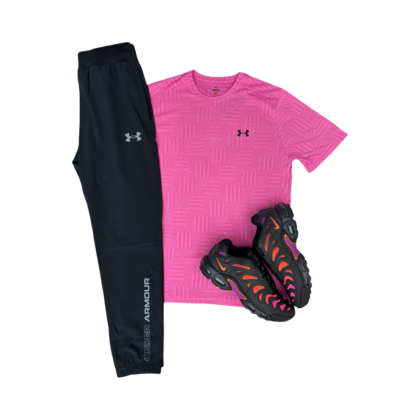 UNDER ARMOUR PANTS,T’SHIRT & NIKE TRAINERS SET