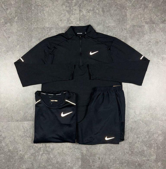 BLACK STRIDE Q ZIP NIKE TRIO SET