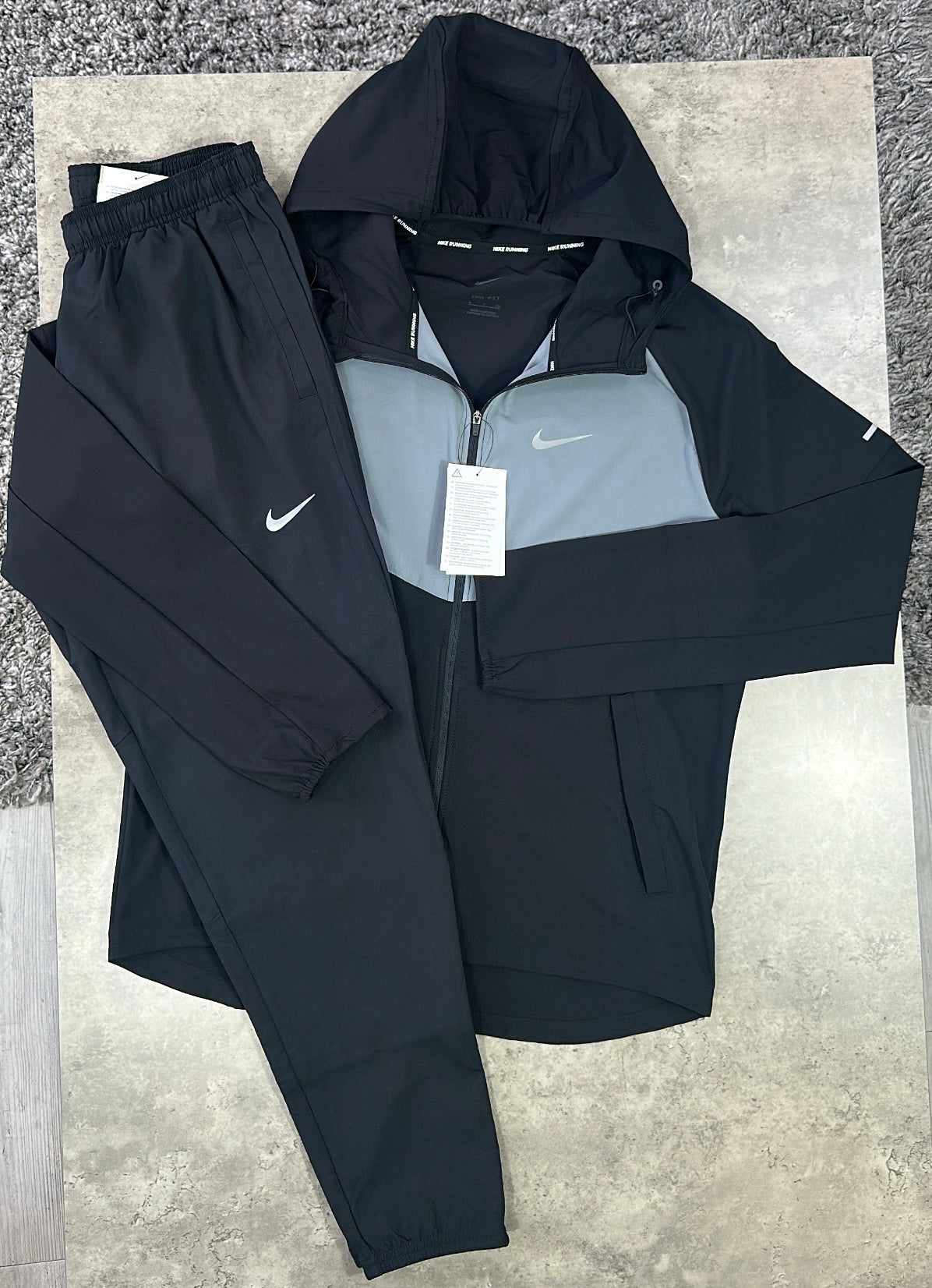 NIKE REPEL TRACKSUIT - BLACK / GREY