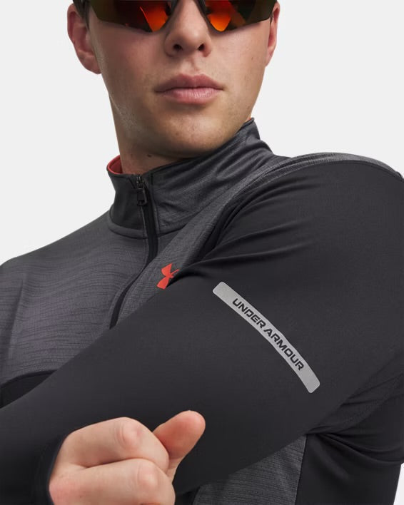 Under Armour Utility Black / Red 3 Piece Set - Quarter Zip / T Shirt / Pant