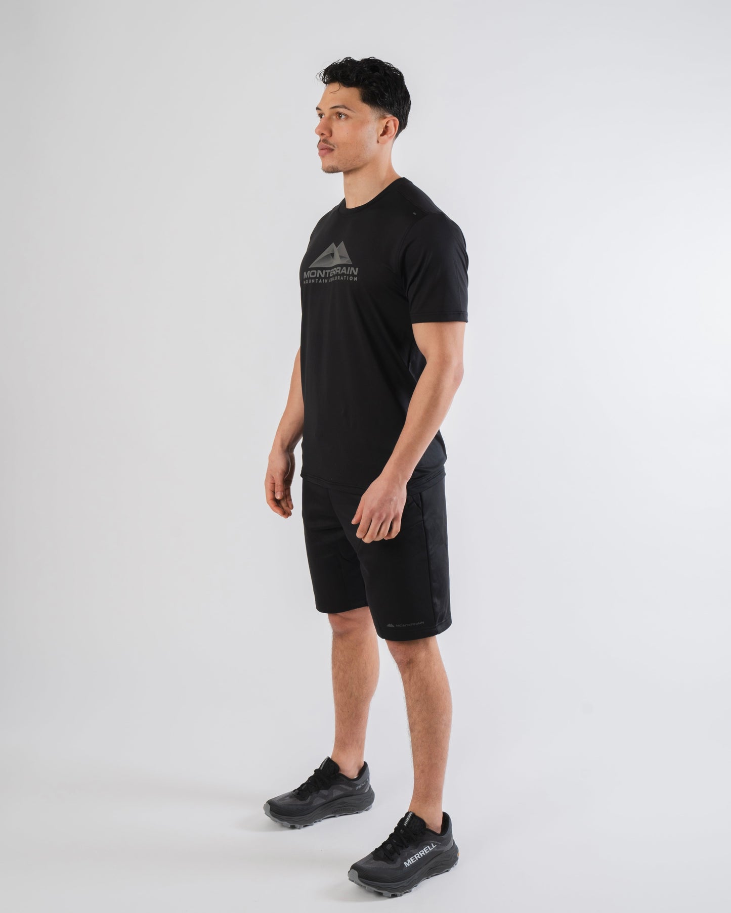 Monterrain Speed 2.0 Poly Black Set - T Shirt / Short