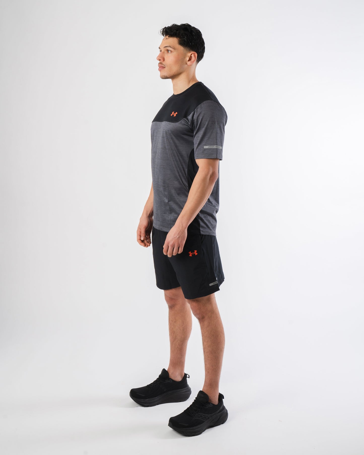 Under Armour Tech Utility T Shirt - Black / Red