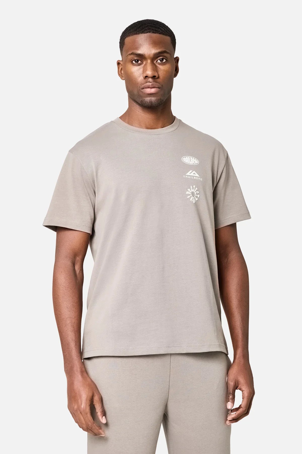 Trailberg Vector Cotton T Shirt - Mocha Brown