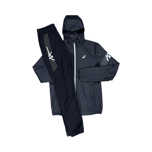 ASICS ICON TRACKSUIT SET BLACK/WHITE