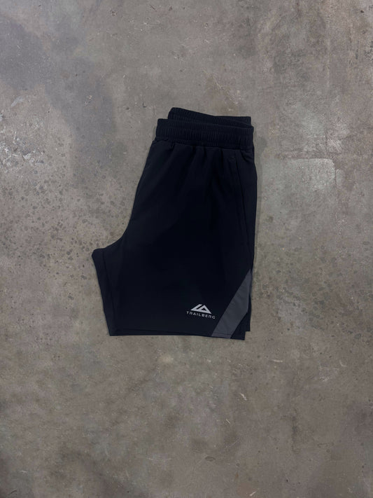 Trailberg SS26 Cloud Short - Black / Volcano Grey