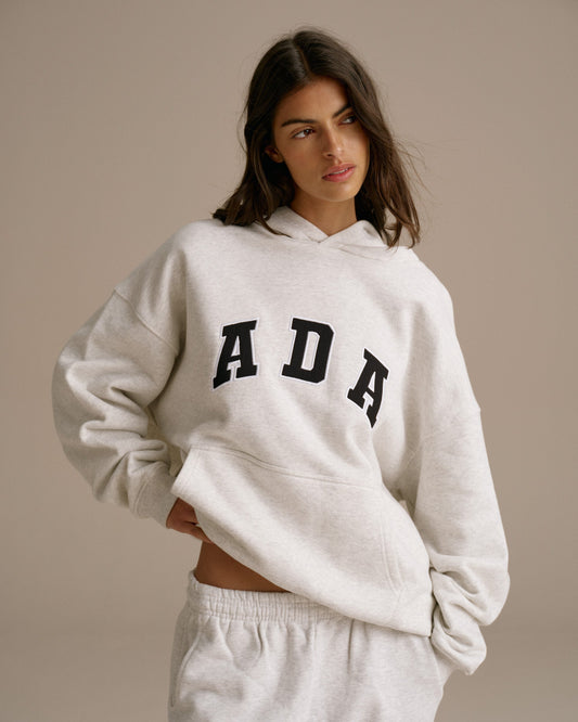 Adanola Ada Oversized Hoodie - Light Grey Melange