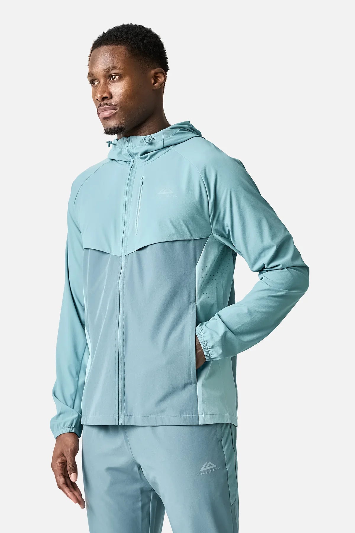 Trailberg SS26 Cloud Frosted Denim Tracksuit - Jacket / Pant