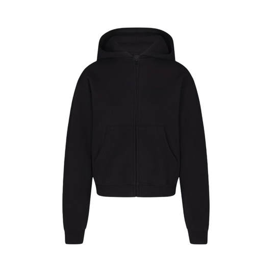 SKIMS COTTON FLEECE CLASSIC ZIP UP HOODIE