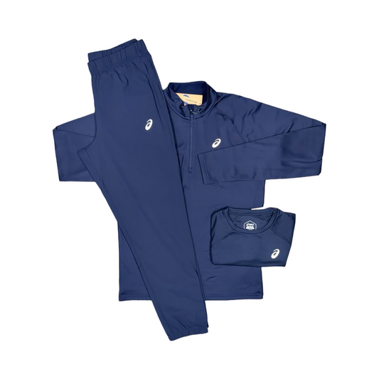 ASICS THERMAL 3 PIECE TRACKSUIT SET MIDNIGHT