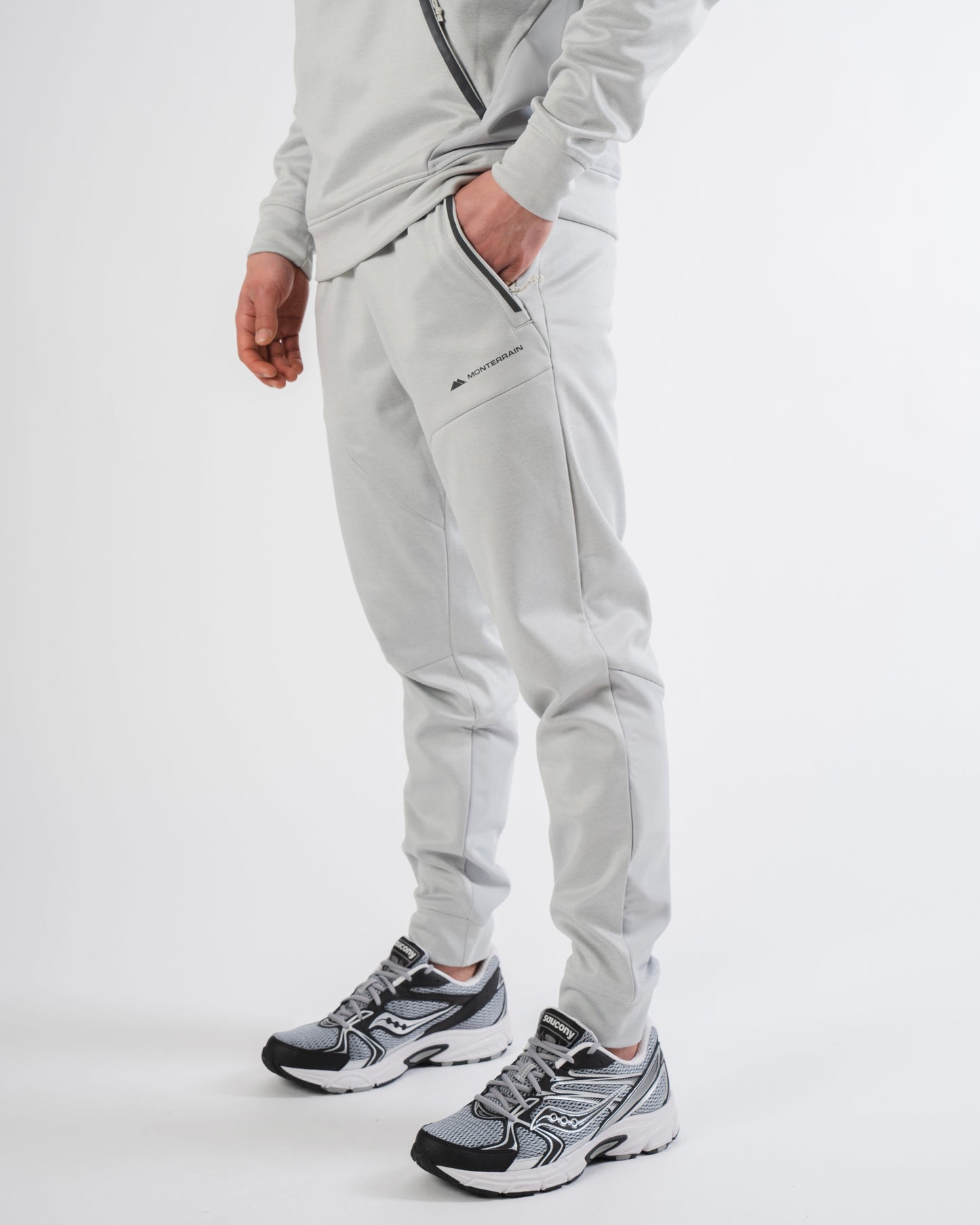 Monterrain Speed 2.0 Poly Fleece Jogger - Salted Fog