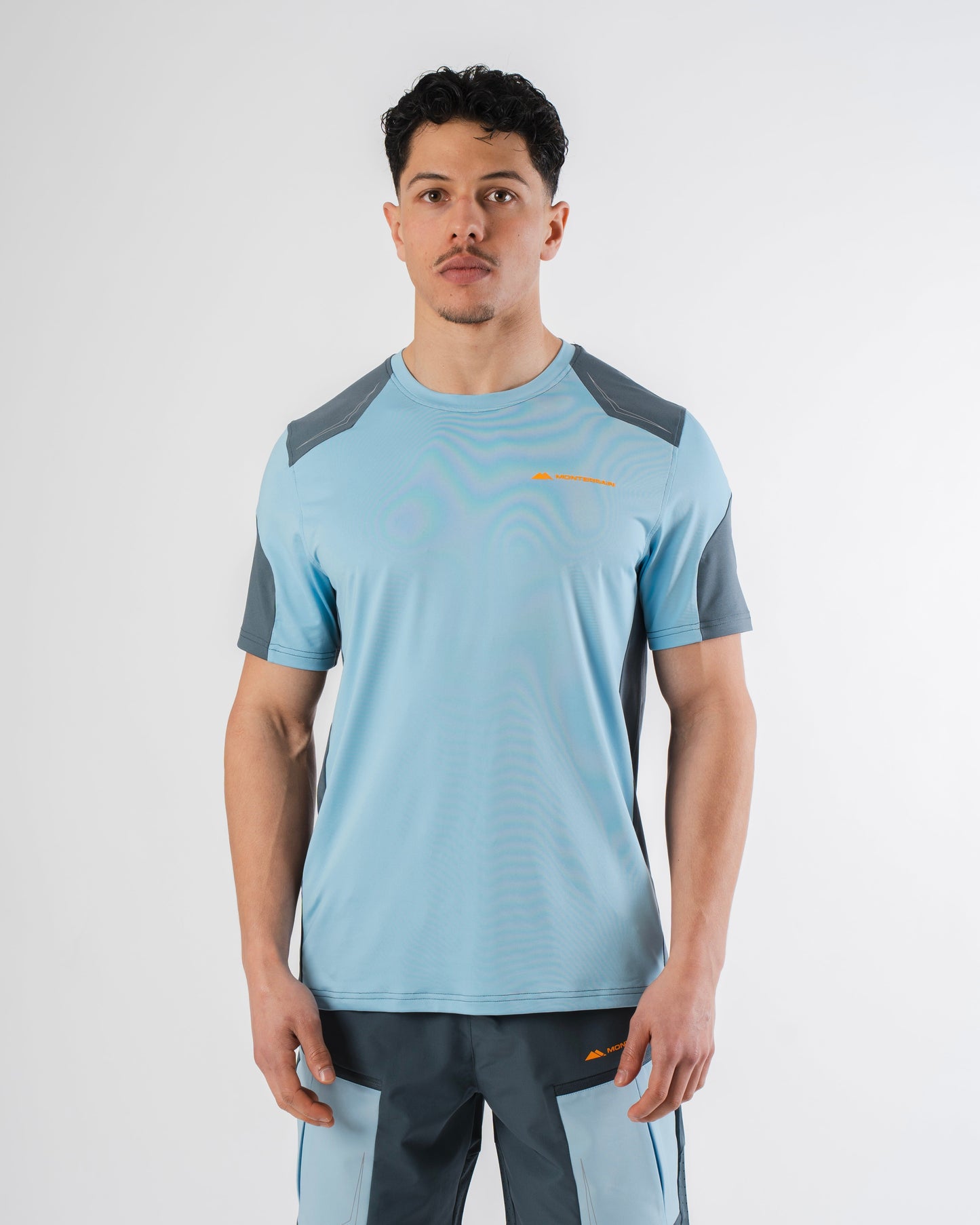 Monterrain Orbit Woven T Shirt - Twilight / Skybound Blue