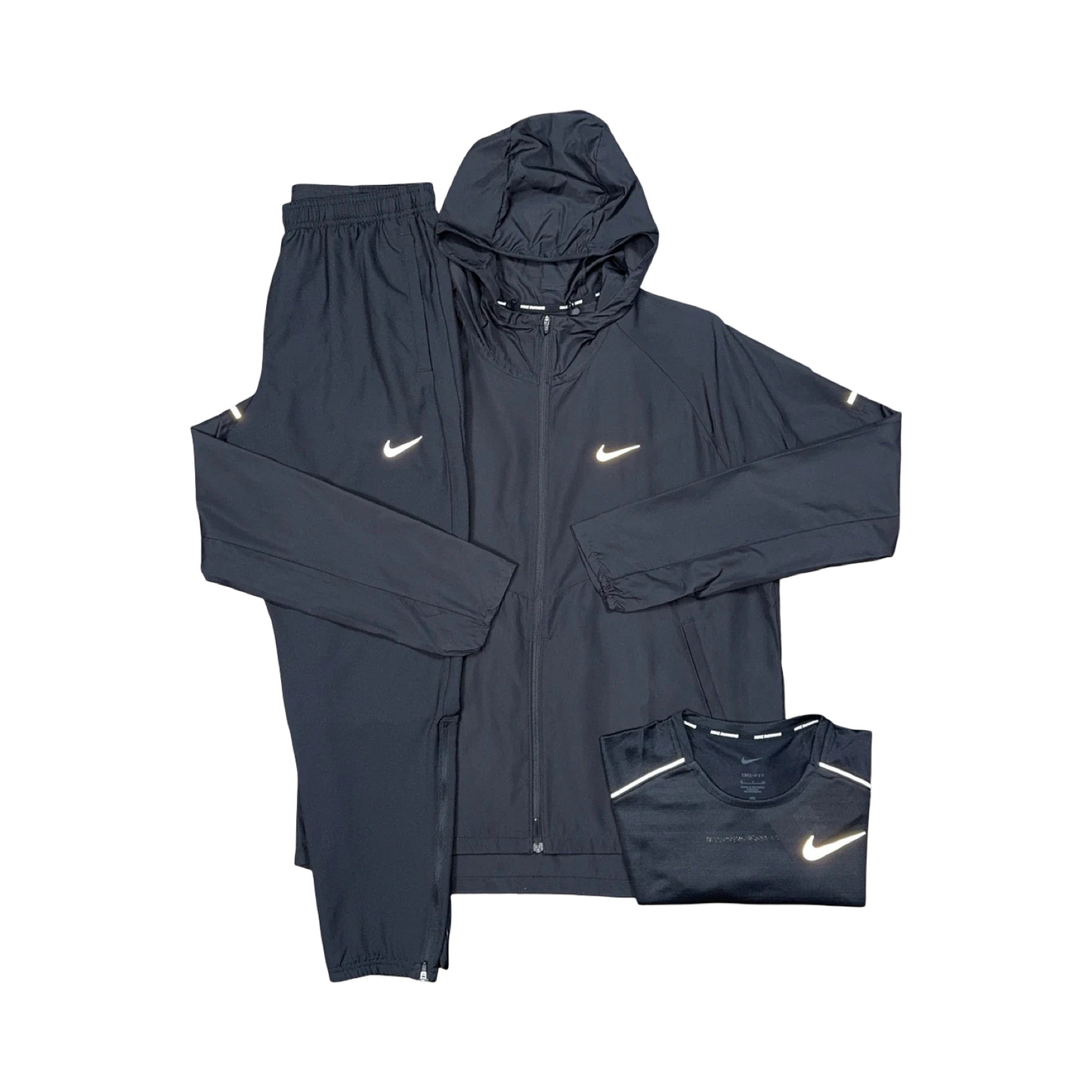 NIKE REPEL 3 PIECE TRACKSUIT SET BLACK