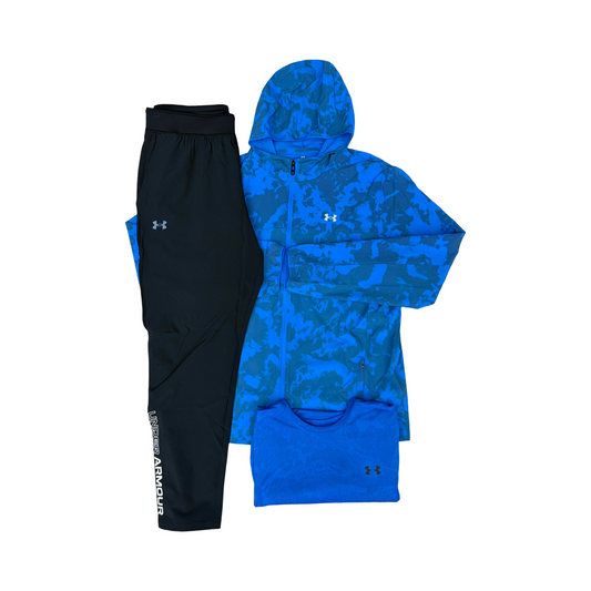 UNDER ARMOUR PANTS, T’SHIRT & JACKET SET