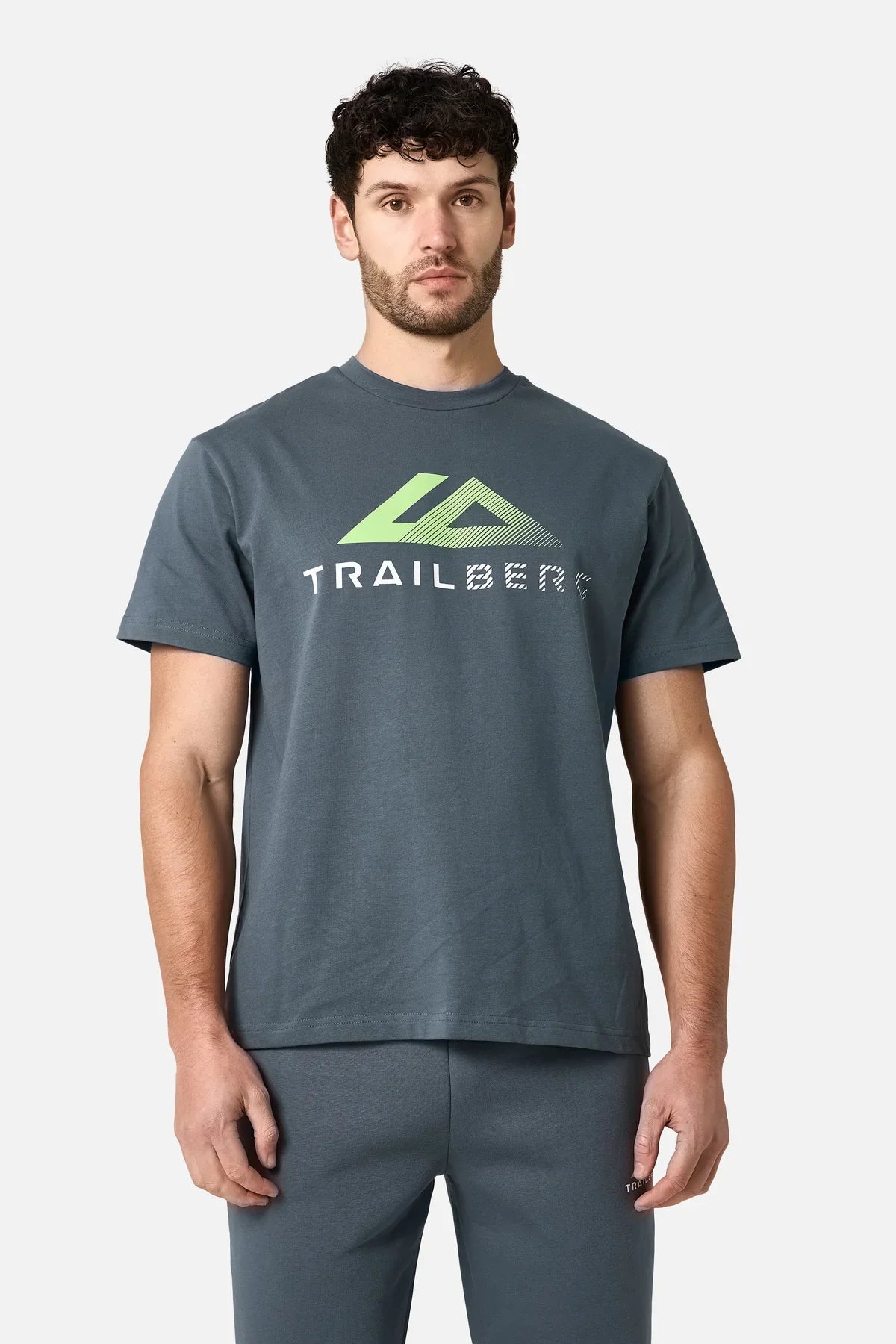 Trailberg Fraction Cotton T Shirt - Storm Grey