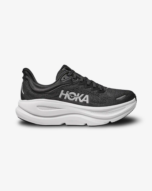 HOKA BONDI 9 BLACK WHITE