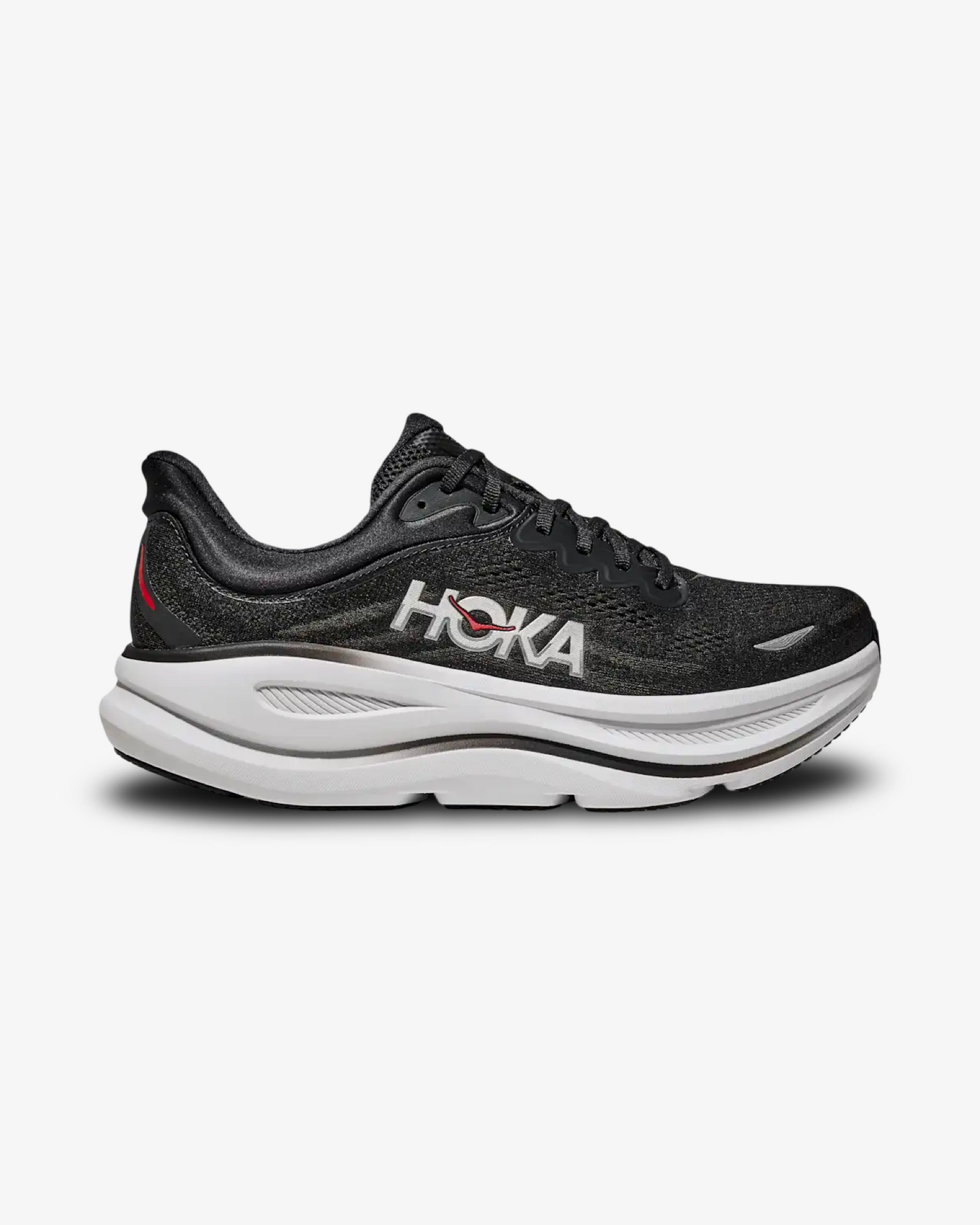 HOKA BONDI 9 BLACK VERMILLION