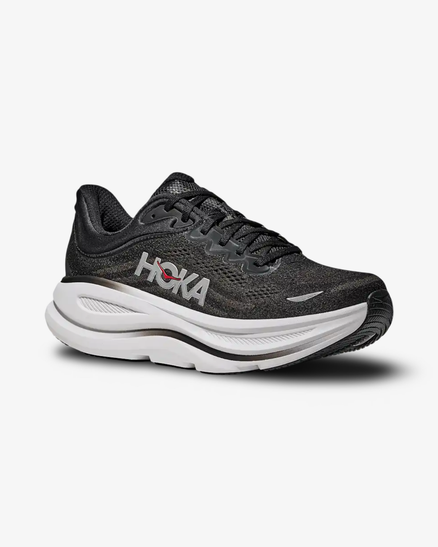 HOKA BONDI 9 BLACK VERMILLION
