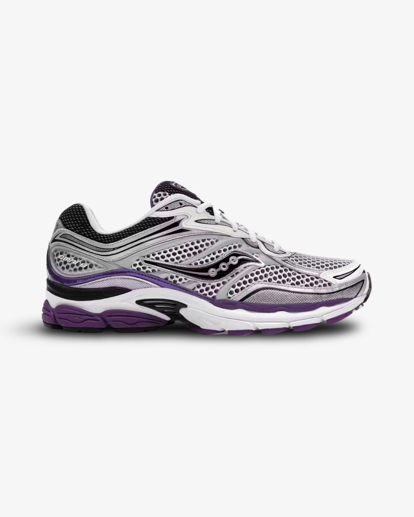 SAUCONY PROGRID OMNI 9 WHITE BLACK PURPLE SILVER