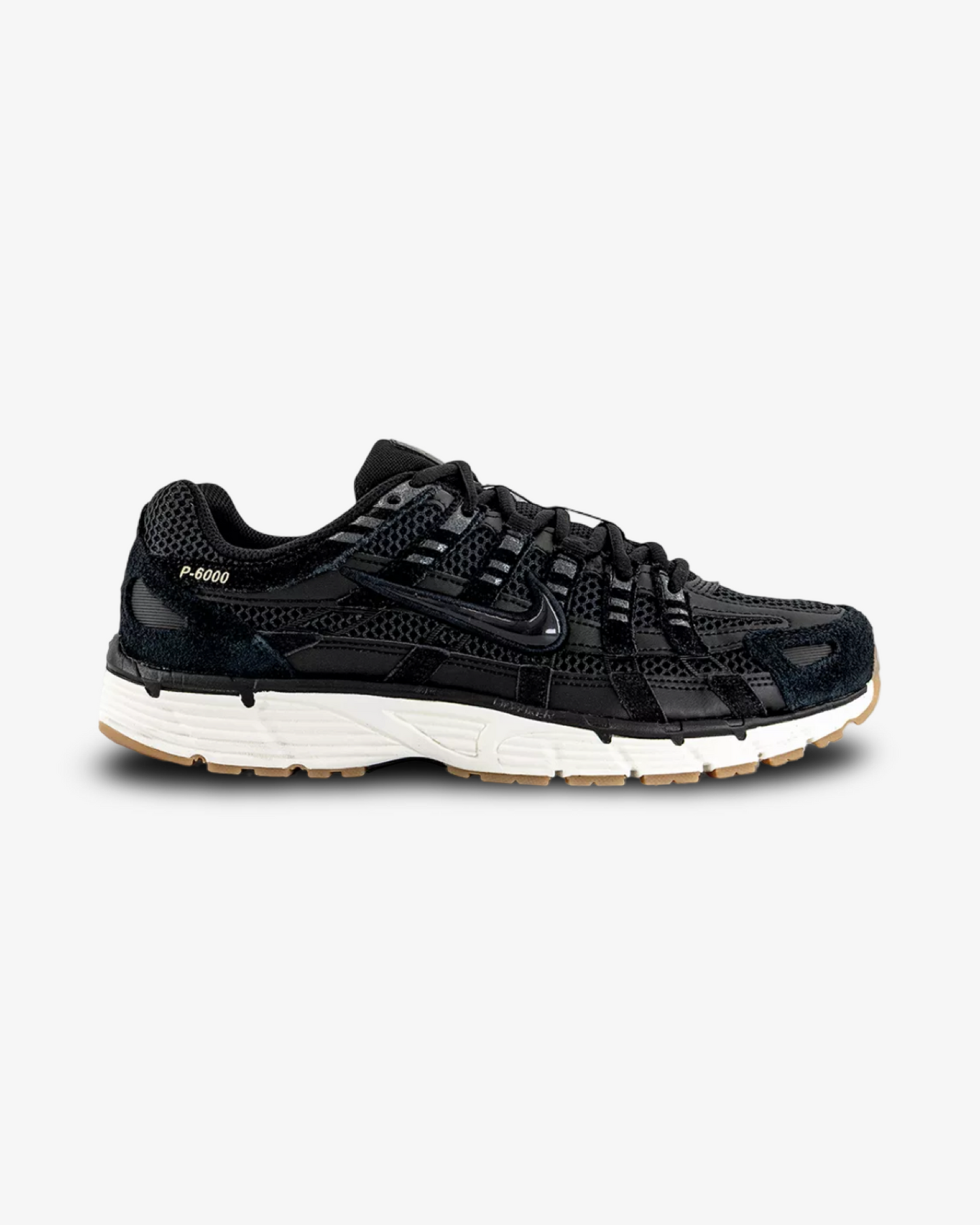 NIKE P-6000 BLACK BLACK METALLIC GOLD GRAIN SAIL