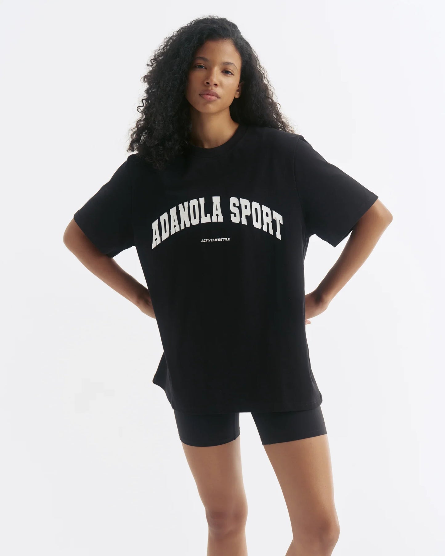 Adanola As Short Sleeve Oversized T-Shirt - Black