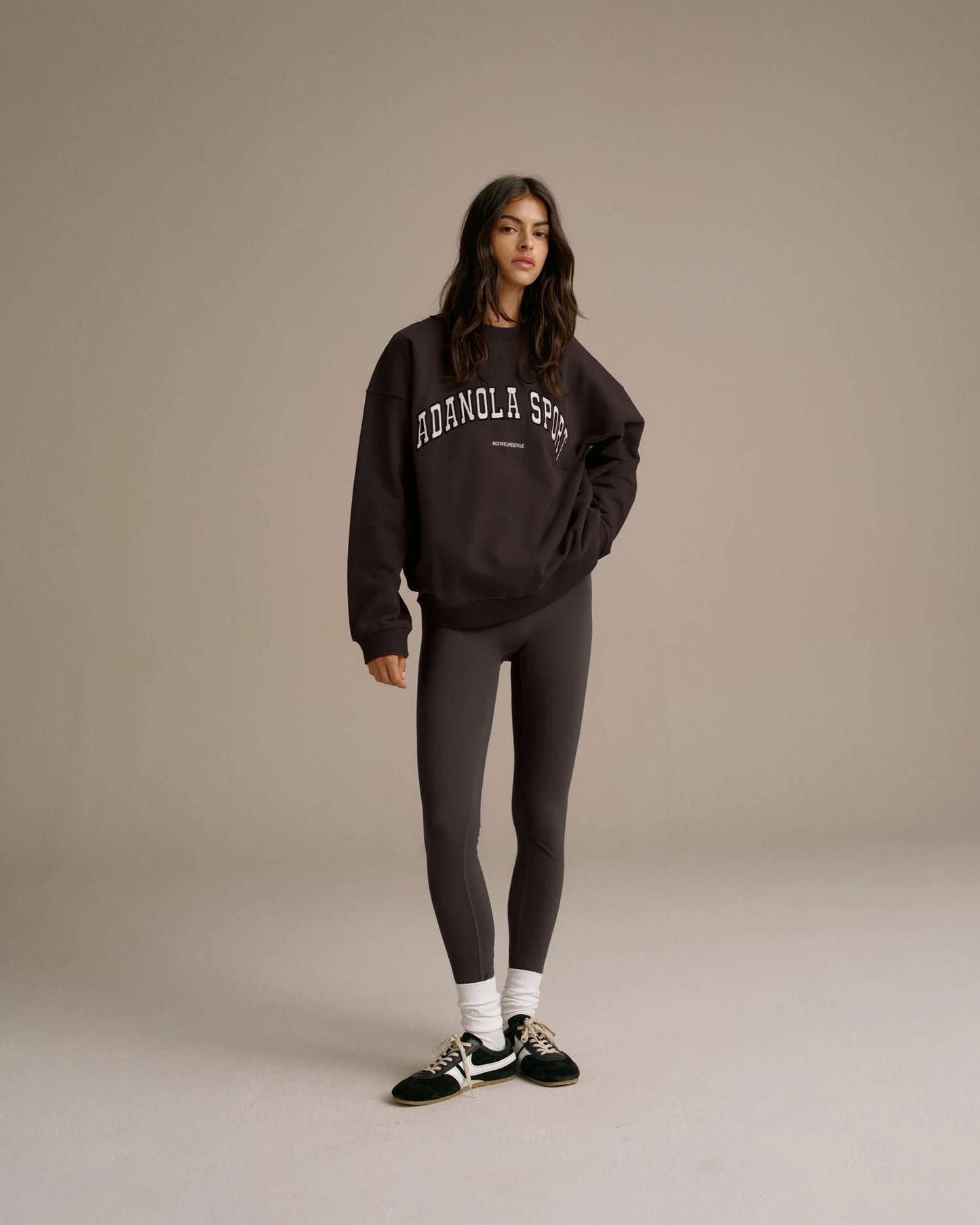 Adanola As Oversized Sweatshirt - Coffee Bean